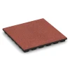 Fallskyddsplattor von WARCO im Farbdesign Tomatröd mit den Abmessungen 50 x 50 x 4,8 cm. Produktfoto von Artikel 6292 in der Aufsicht von schräg vorne.