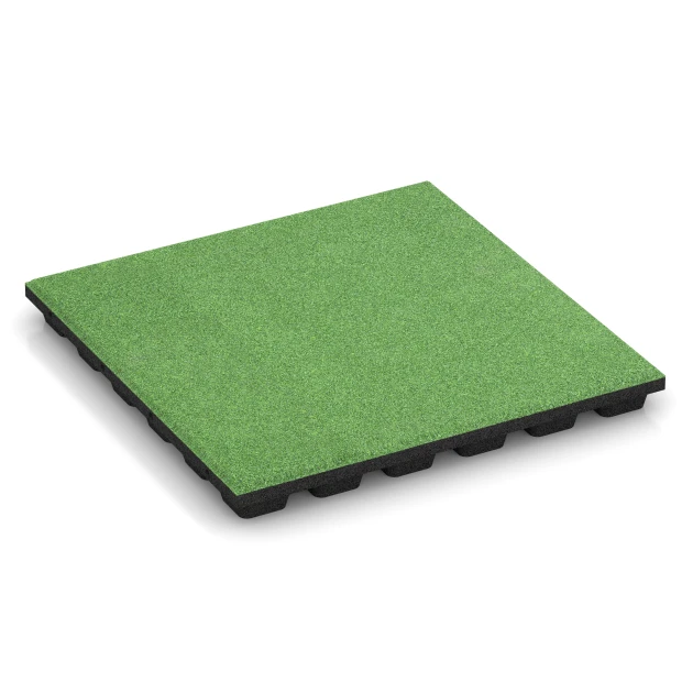 Fallskyddsplatta – 170 cm von WARCO im Farbdesign Lindgrön mit den Abmessungen 50 x 50 x 4,8 cm. Produktfoto von Artikel 6137 in der Aufsicht von schräg vorne.
