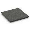 Fallskyddsplatta EPDM – 160 cm von WARCO im Farbdesign Mörkgrå granit mit den Abmessungen 50 x 50 x 4,8 cm | 0,25 m². Produktfoto von Artikel 6431 in der Aufsicht von schräg vorne.