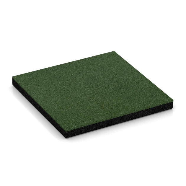 Fallskyddsplatta – 150 cm von WARCO im Farbdesign Gräsgrön mit den Abmessungen 50 x 50 x 4,5 cm. Produktfoto von Artikel 6261 in der Aufsicht von schräg vorne.