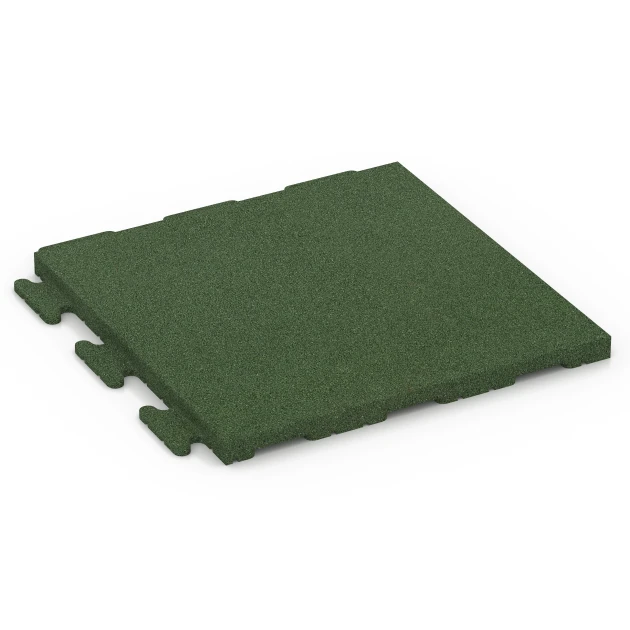 Träningsgolvplatta Classic von WARCO im Farbdesign Gräsgrön mit den Abmessungen 50 x 50 x 3 cm | 0,25 m². Produktfoto von Artikel 6977 in der Aufsicht von schräg vorne.