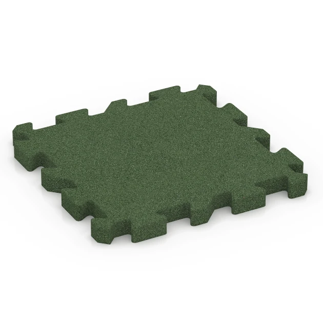 Bollplanplatta von WARCO im Farbdesign Gräsgrön mit den Abmessungen 50 x 50 x 4 cm | 0,25 m². Produktfoto von Artikel 6982 in der Aufsicht von schräg vorne.