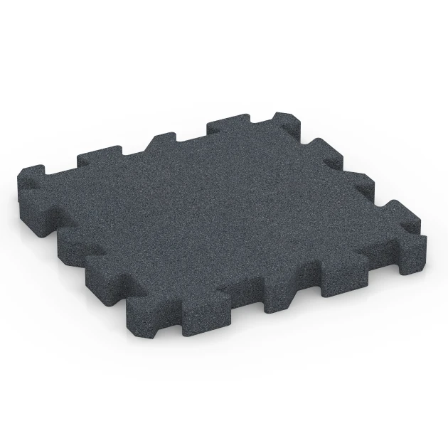 Fallskyddsplatta – 190 cm von WARCO im Farbdesign Skiffergrå mit den Abmessungen 50 x 50 x 5 cm | 0,25 m². Produktfoto von Artikel 6404 in der Aufsicht von schräg vorne.