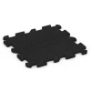 Fallskyddsplatta med pusselkoppling von WARCO im Farbdesign Antracit mit den Abmessungen 50 x 50 x 2 cm | 0,25 m². Produktfoto von Artikel 6312 in der Aufsicht von schräg vorne.