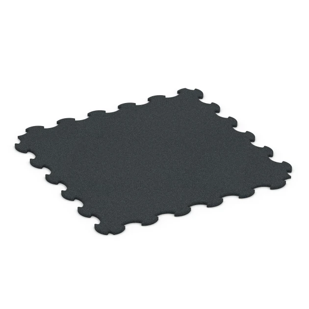 Fitness Skyddsmatta von WARCO im Farbdesign Antracit mit den Abmessungen 102,5 x 102,5 x 1,5 cm | 1,05 m². Produktfoto von Artikel 6376 in der Aufsicht von schräg vorne.