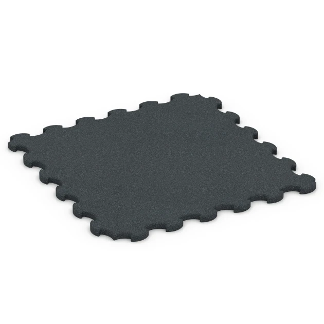 Fitness Skyddsmatta von WARCO im Farbdesign Antracit mit den Abmessungen 102,5 x 102,5 x 3 cm | 1,05 m². Produktfoto von Artikel 6322 in der Aufsicht von schräg vorne.