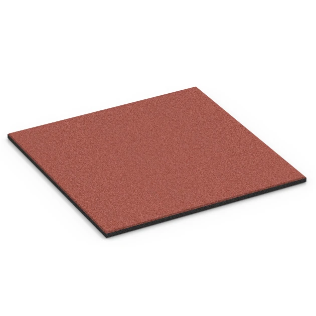 Stallmatta von WARCO im Farbdesign Tegelröd mit den Abmessungen 100 x 100 x 3 cm | 1,00 m². Produktfoto von Artikel 6380 in der Aufsicht von schräg vorne.