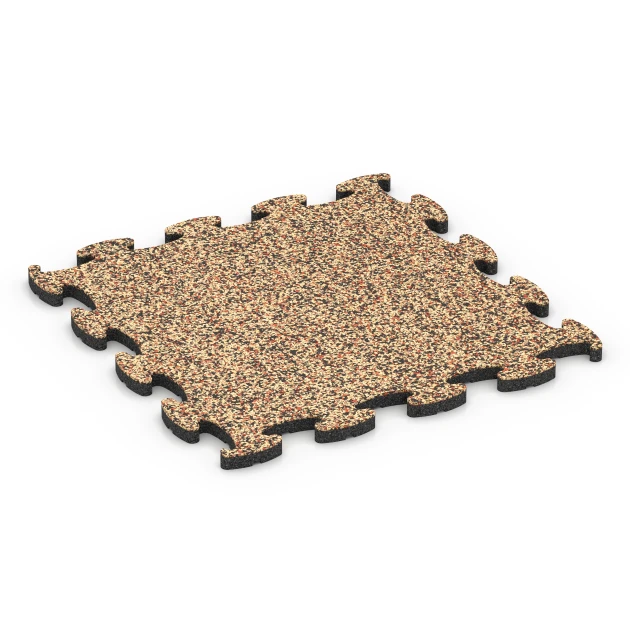 Fitness Active gymgolv von WARCO im Farbdesign Terrakotta mit den Abmessungen 46 x 46 x 1,8 cm. Produktfoto von Artikel 6826 in der Aufsicht von schräg vorne.