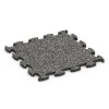 Mässgolv klickplatta von WARCO im Farbdesign Mörkgrå granit mit den Abmessungen 46 x 46 x 1,8 cm. Produktfoto von Artikel 6913 in der Aufsicht von schräg vorne.