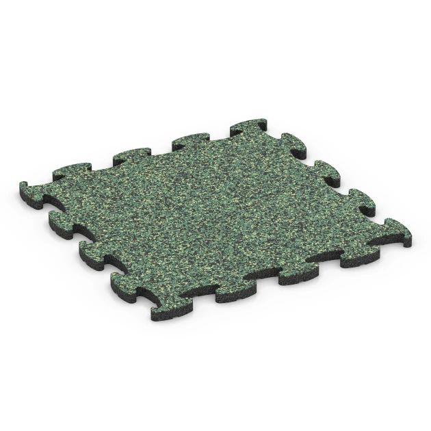Mässgolv klickplatta von WARCO im Farbdesign Engelskt gräs mit den Abmessungen 46 x 46 x 1,8 cm. Produktfoto von Artikel 6915 in der Aufsicht von schräg vorne.