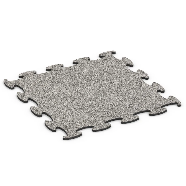 Agilitygolv hundsport von WARCO im Farbdesign Grå granit mit den Abmessungen 98 x 98 × 1,8 cm. Produktfoto von Artikel 6806 in der Aufsicht von schräg vorne.