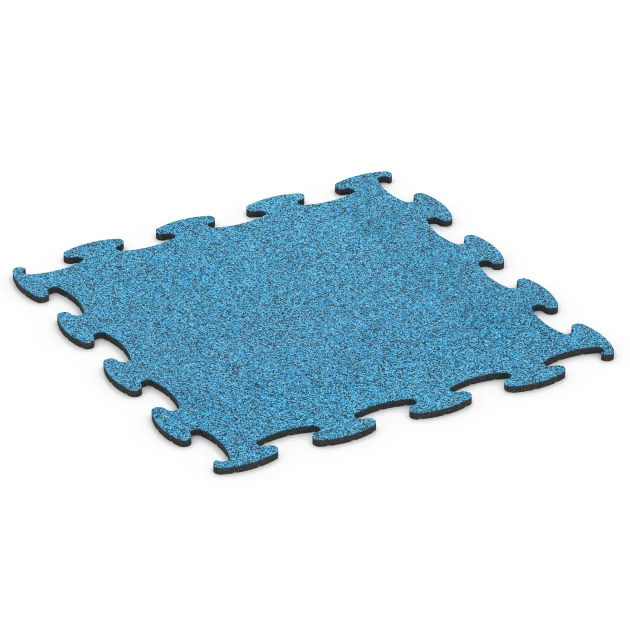 Agilitygolv hundsport von WARCO im Farbdesign Atlantisk mit den Abmessungen 97,1 x 97,1 × 1,8 cm. Produktfoto von Artikel 6812 in der Aufsicht von schräg vorne.