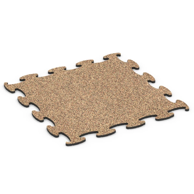 Fitness Max gymgolv von WARCO im Farbdesign Terrakotta mit den Abmessungen 98 x 98 × 1,8 cm. Produktfoto von Artikel 6871 in der Aufsicht von schräg vorne.