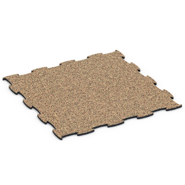 Mässgolv klickplatta von WARCO im Farbdesign Terrakotta mit den Abmessungen 97,1 x 97,1 x 1,8 cm | 0,94 m². Produktfoto von Artikel 6925 in der Aufsicht von schräg vorne.