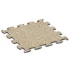 Mässgolv klickplatta von WARCO im Farbdesign Travertin mit den Abmessungen 98 x 98 × 1,8 cm. Produktfoto von Artikel 6928 in der Aufsicht von schräg vorne.