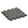 Fitness Max gymgolv von WARCO im Farbdesign Mörkgrå granit mit den Abmessungen 46 x 46 × 2,8 cm. Produktfoto von Artikel 6877 in der Aufsicht von schräg vorne.