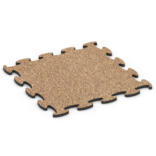 Fitness Active gymgolv von WARCO im Farbdesign Terrakotta mit den Abmessungen 98 x 98 x 2,8 cm. Produktfoto von Artikel 6853 in der Aufsicht von schräg vorne.