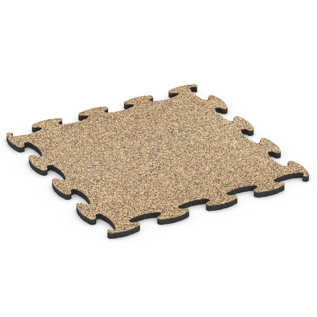 Fitness Active gymgolv von WARCO im Farbdesign Rattan mit den Abmessungen 98 x 98 x 2,8 cm. Produktfoto von Artikel 6858 in der Aufsicht von schräg vorne.