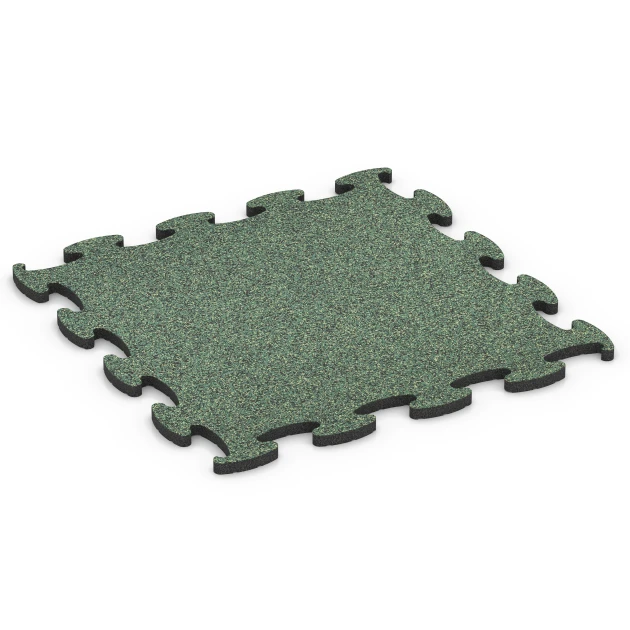 Fitness Max gymgolv von WARCO im Farbdesign Engelskt gräs mit den Abmessungen 98 x 98 x 2,8 cm. Produktfoto von Artikel 6888 in der Aufsicht von schräg vorne.