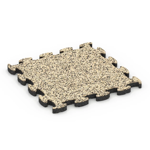 Poolkantplattor von WARCO im Farbdesign Travertin mit den Abmessungen 30 x 30 x 1,8 cm. Produktfoto von Artikel 6775 in der Aufsicht von schräg vorne.