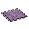 Balkongplatta gummi von WARCO im Farbdesign Lavendel mit den Abmessungen 28,9 x 28,9 x 1,8 cm. Produktfoto von Artikel 6819 in der Aufsicht von schräg vorne.