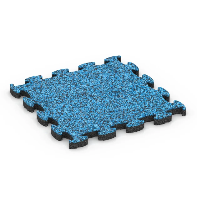 Balkongplatta gummi von WARCO im Farbdesign Atlantisk mit den Abmessungen 30 x 30 x 1,8 cm. Produktfoto von Artikel 6821 in der Aufsicht von schräg vorne.