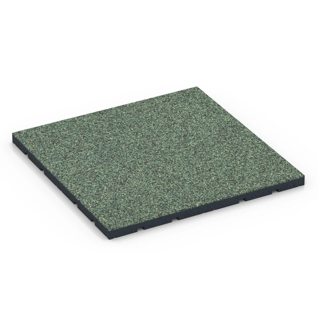 Gymgolv för utomhusbruk von WARCO im Farbdesign Engelskt gräs mit den Abmessungen 60 x 60 x 3 cm | 0,36 m². Produktfoto von Artikel 7134 in der Aufsicht von schräg vorne.