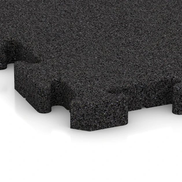 Detailaufnahme der Randausprägung von WARCO-Produkt 3475, Spiel-Bodenbelag, Format 100 x 100 x 4 cm | 1,00 m², Farbe Antracit.