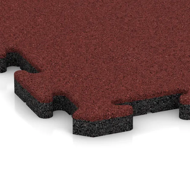 Detailaufnahme der Randausprägung von WARCO-Produkt 5297, Poolplatta, Format 500 x 500 x 30 mm, Farbe Korallröd.
