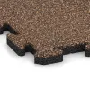 Detailaufnahme der Randausprägung von WARCO-Produkt 3217, Spiel-Bodenbelag, Format 1000 x 1000 x 30 mm, Farbe Bast & Bark.