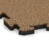 Detailaufnahme der Randausprägung von WARCO-Produkt 3225, Spiel-Bodenbelag, Format 1000 x 1000 x 30 mm, Farbe Rattan Lounge.