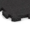 Detailaufnahme der Randausprägung von WARCO-Produkt 3330, Fitness Skyddsmatta HD, Format 1000 x 1000 x 30 mm, Farbe Anthracite.
