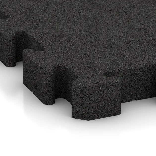 Detailaufnahme der Randausprägung von WARCO-Produkt 3180, Utomhus trallplatta, Format 500 x 500 x 60 mm, Farbe Anthracite.