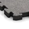 Detailaufnahme der Randausprägung von WARCO-Produkt 4563, Gummibeläggning för sport HD, Format 500 x 500 x 50 mm, Farbe Grå Melange.