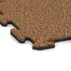 Detailaufnahme der Randausprägung von WARCO-Produkt 3901, Hundsportgolv HD, Format 500 x 500 x 18 mm, Farbe Terra Cotta.