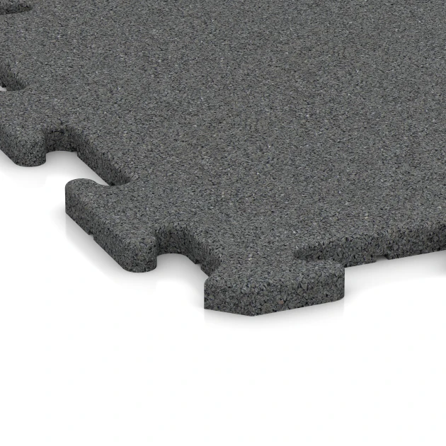 Detailaufnahme der Randausprägung von WARCO-Produkt 5688, Indoor-klickplatta, Format 50 x 50 x 1,8 cm | 0,25 m², Farbe Skiffergrå.