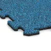Detailaufnahme der Randausprägung von WARCO-Produkt 0324, Träningsmatta 18 mm, Format 1000 x 1000 x 18 mm, Farbe Atlantic.