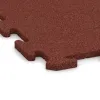 Detailaufnahme der Randausprägung von WARCO-Produkt 3960, Hundsportgolv HD, Format 1000 x 1000 x 18 mm, Farbe Murgröngult.