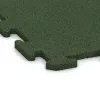 Detailaufnahme der Randausprägung von WARCO-Produkt 3961, Hundsportgolv HD, Format 1000 x 1000 x 18 mm, Farbe Gräsgrön.