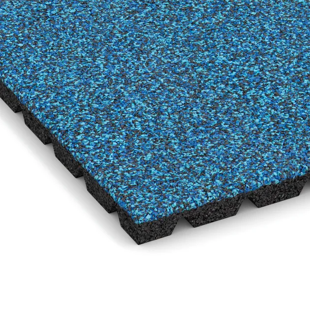 Detailaufnahme der Randausprägung von WARCO-Produkt 5486, Terrassplatta 3 cm, Format 500 x 500 x 30 mm, Farbe Atlantic.