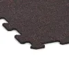 Detailaufnahme der Randausprägung von WARCO-Produkt 1033, Trappflisa, Format 970 x 970 x 8 mm | 0,94 m, Farbe Lätt Röd Sprøjtet.