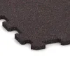 Detailaufnahme der Randausprägung von WARCO-Produkt 1110, Trappflisa, Format 970 x 970 x 16 mm | 0,94 m², Farbe Lätt Röd Sprøjtet.