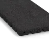Detailaufnahme der Randausprägung von WARCO-Produkt 0383, halbe Platte, Format 500 x 250 x 30 mm, Farbe Anthracite.