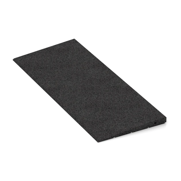Detailaufnahme der Randausprägung von WARCO-Produkt 2348, Tröskelramp 75 cm, Format 75 x 30 cm | 8 < 30 mm, Farbe Antracit.