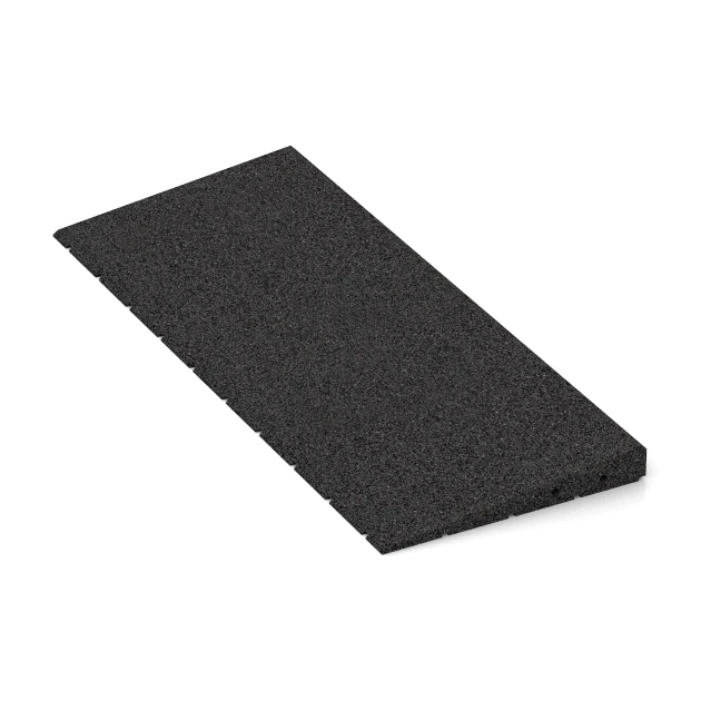 Detailaufnahme der Randausprägung von WARCO-Produkt 2428, Tröskelramp 75 cm, Format 75 x 30 cm | 8 < 40 mm, Farbe Antracit.