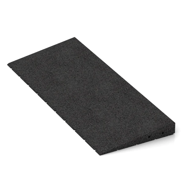 Detailaufnahme der Randausprägung von WARCO-Produkt 2508, Tröskelramp 75 cm, Format 75 x 30 cm | 8 < 50 mm, Farbe Antracit.