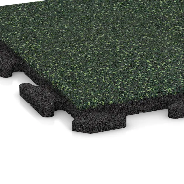 Detailaufnahme der Randausprägung von WARCO-Produkt 1209, Poolplatta Klassisk, Format 500 x 500 x 30 mm, Farbe Engelsk Gräsmatta.