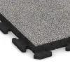 Detailaufnahme der Randausprägung von WARCO-Produkt 4628, Terrassplatta Classic, Format 500 x 500 x 50 mm, Farbe Grå Melange.