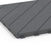 Detailaufnahme der Randausprägung von WARCO-Produkt 6326, Fiskbensmönster – Trallplattor, Format 38,5 x 38,5 x 2 cm, Farbe Silvergrå.