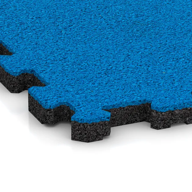 Detailaufnahme der Randausprägung von WARCO-Produkt 4415, Poolplatta fogfri, Format 306 x 306 x 20 mm, Farbe Himmelblå.